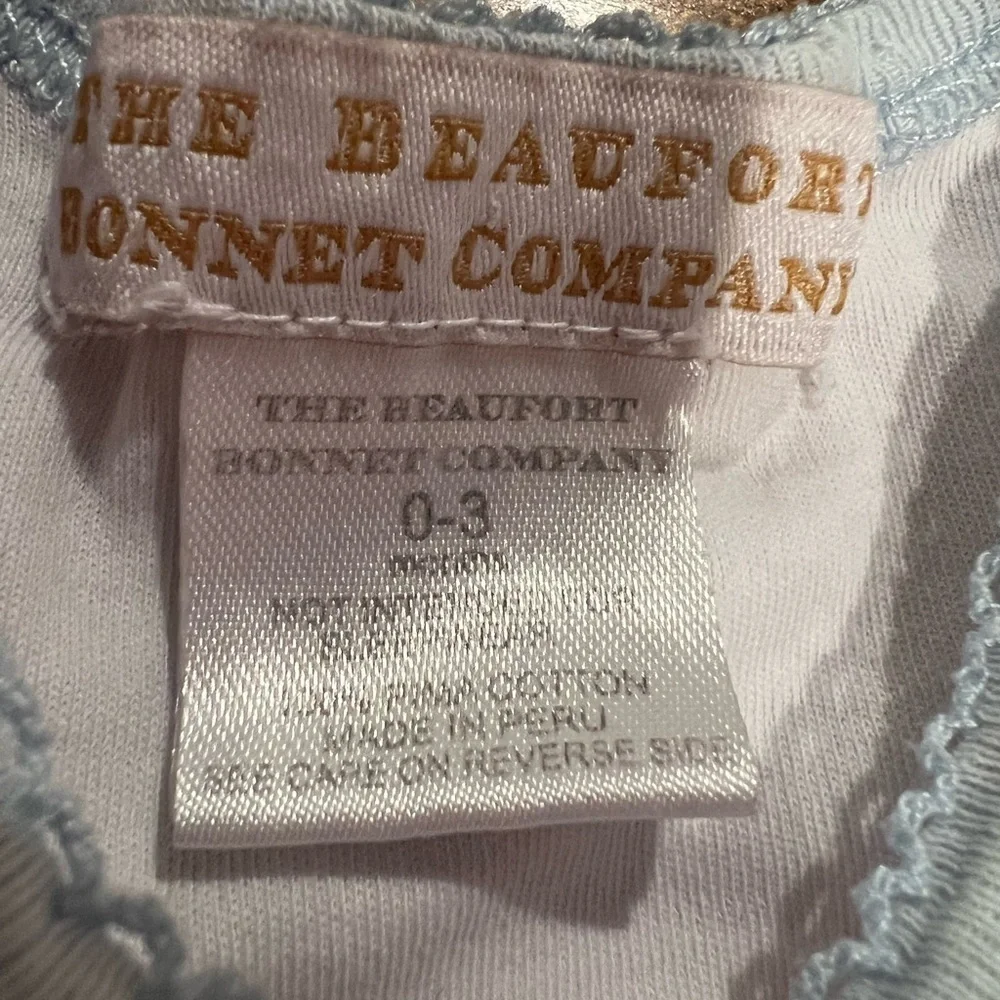 Beaufort Bonnet Co. infant gown, Easter, 0-3 months, newborn, snaps, bunnies